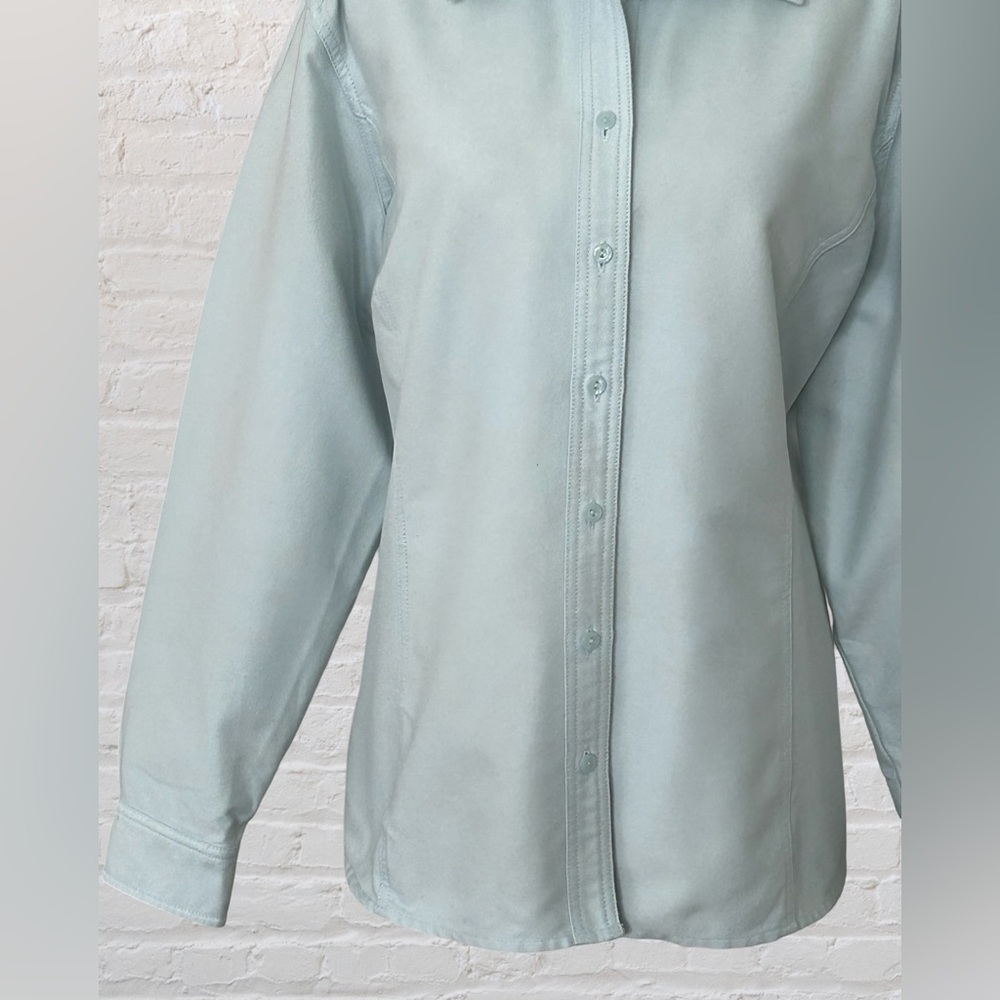 Eddie Bauer Womens Blue Flannel Button Up Shirt Sz XXL Chore Barn Farm Country - Picture 4 of 13